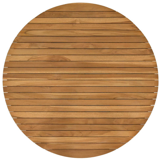 vidaXL Table Top Ø 90 x 3.5 Round Solid Teak Wood Natural