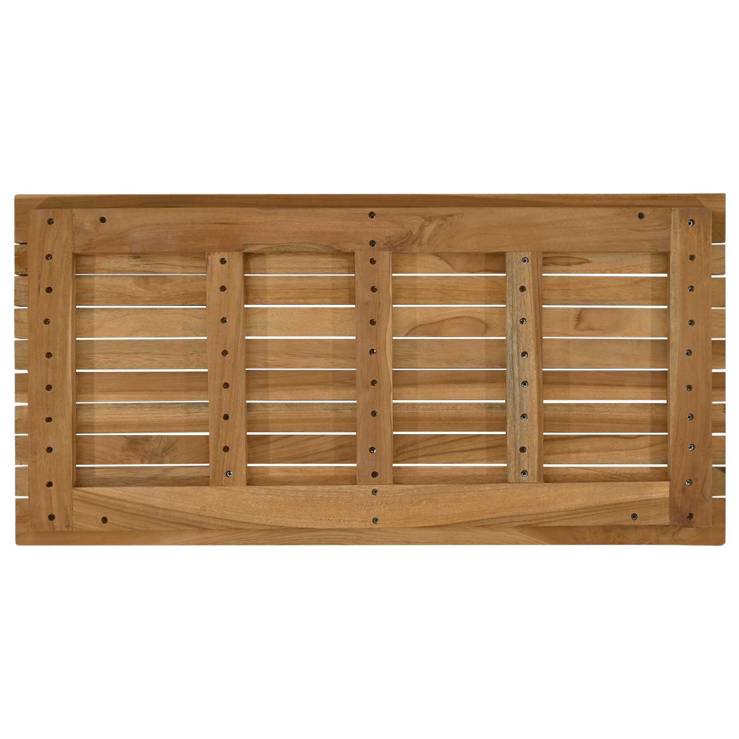 vidaXL Table Top 80 x 40 x 3.5 cm Rectangular Solid Teak Wood Natural