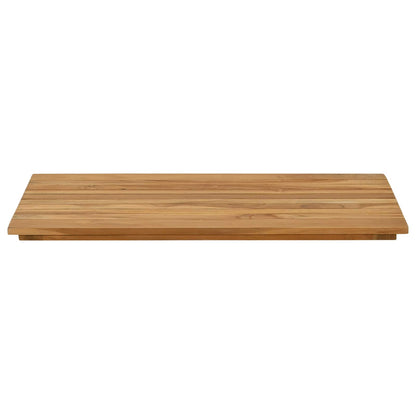vidaXL Table Top 80 x 40 x 3.5 cm Rectangular Solid Teak Wood Natural