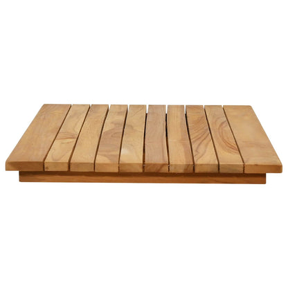 vidaXL Table Top 80 x 40 x 3.5 cm Rectangular Solid Teak Wood Natural