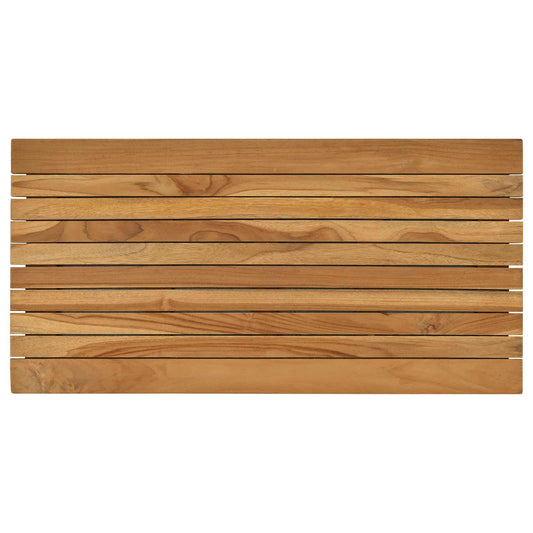vidaXL Table Top 80 x 40 x 3.5 cm Rectangular Solid Teak Wood Natural