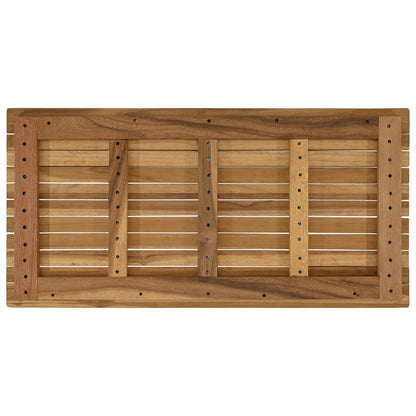 vidaXL Table Top 90 x 45 x 3.5 cm Rectangular Solid Teak Wood Natural
