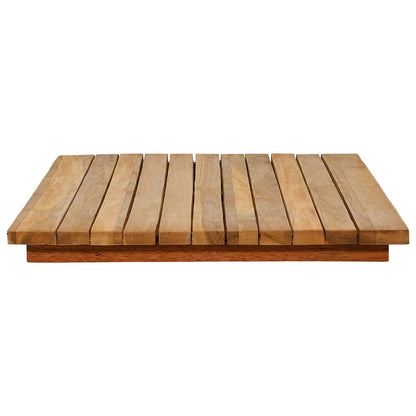 vidaXL Table Top 90 x 45 x 3.5 cm Rectangular Solid Teak Wood Natural