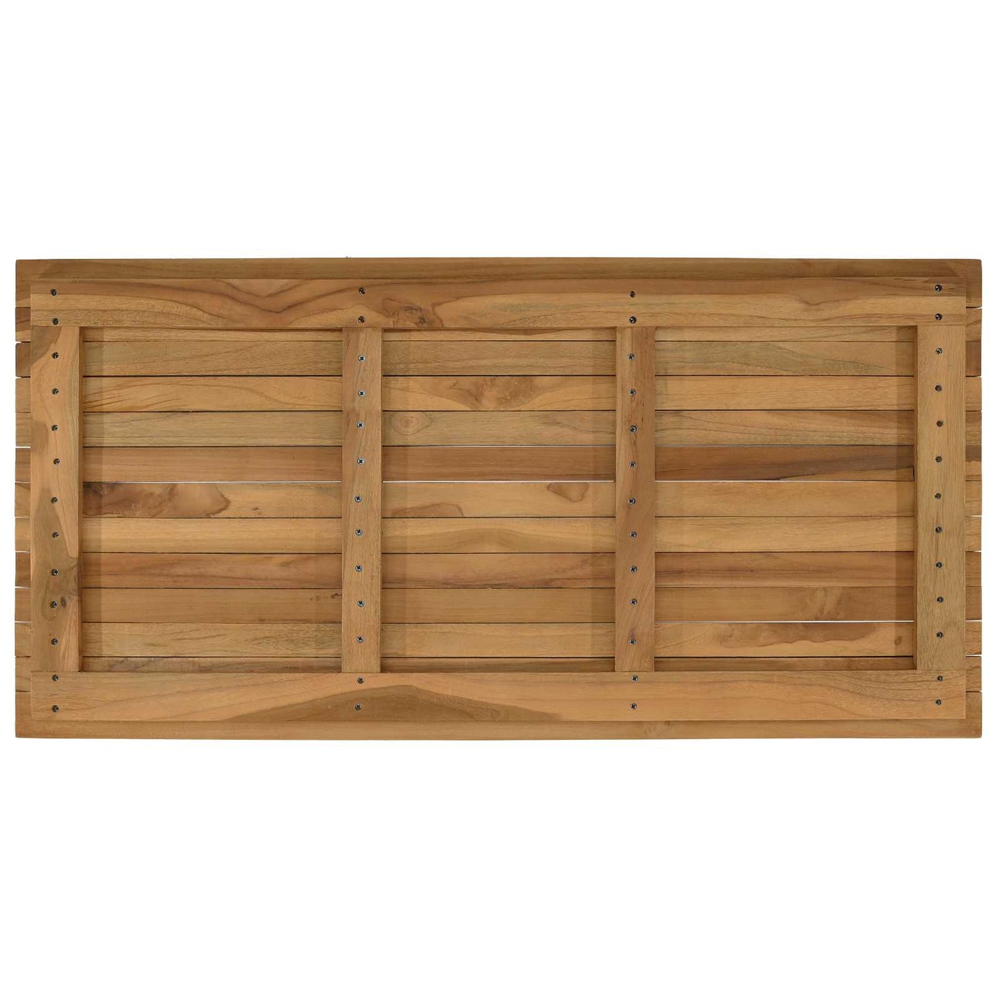 vidaXL Table Top 100 x 50 x 3.5 cm Rectangular Solid Teak Wood Natural