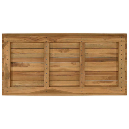 vidaXL Table Top 100 x 50 x 3.5 cm Rectangular Solid Teak Wood Natural