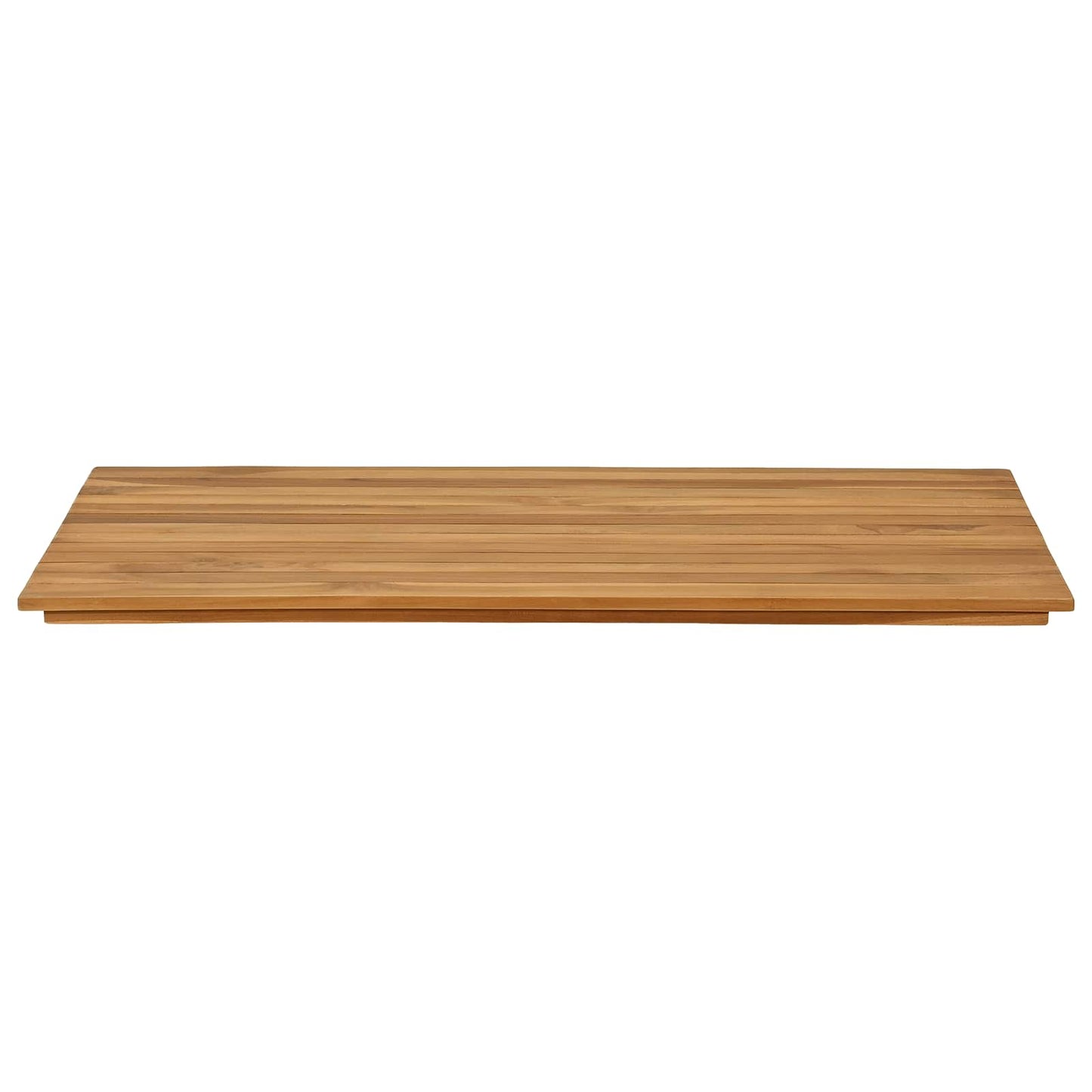 vidaXL Table Top 100 x 50 x 3.5 cm Rectangular Solid Teak Wood Natural