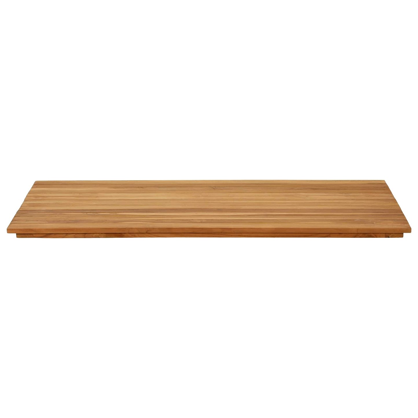 vidaXL Table Top 110 x 55 x 3.5 cm Rectangular Solid Teak Wood Natural