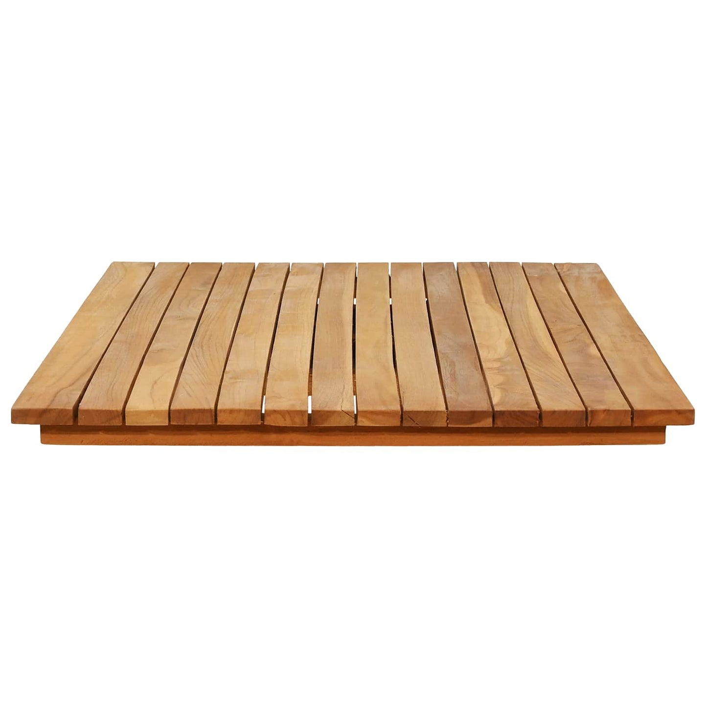 vidaXL Table Top 110 x 55 x 3.5 cm Rectangular Solid Teak Wood Natural