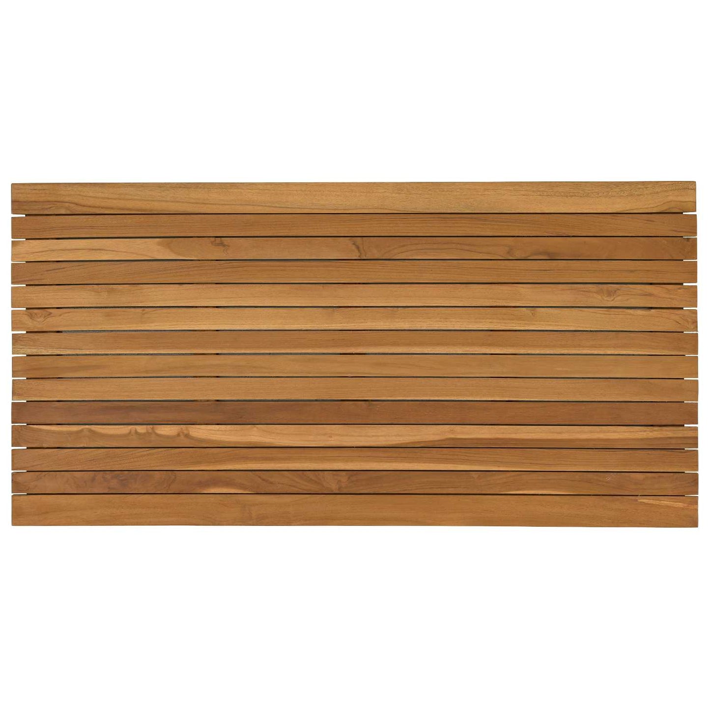 vidaXL Table Top 110 x 55 x 3.5 cm Rectangular Solid Teak Wood Natural
