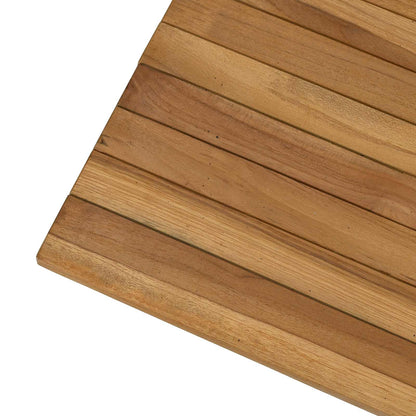 vidaXL Table Top 120 x 70 x 3.5 cm Rectangular Solid Teak Wood Natural