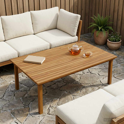 vidaXL Table Top 120 x 70 x 3.5 cm Rectangular Solid Teak Wood Natural