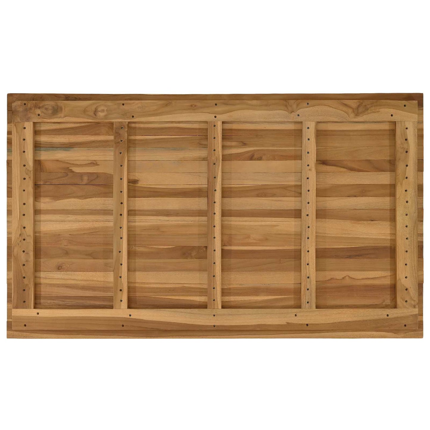 vidaXL Table Top 120 x 70 x 3.5 cm Rectangular Solid Teak Wood Natural