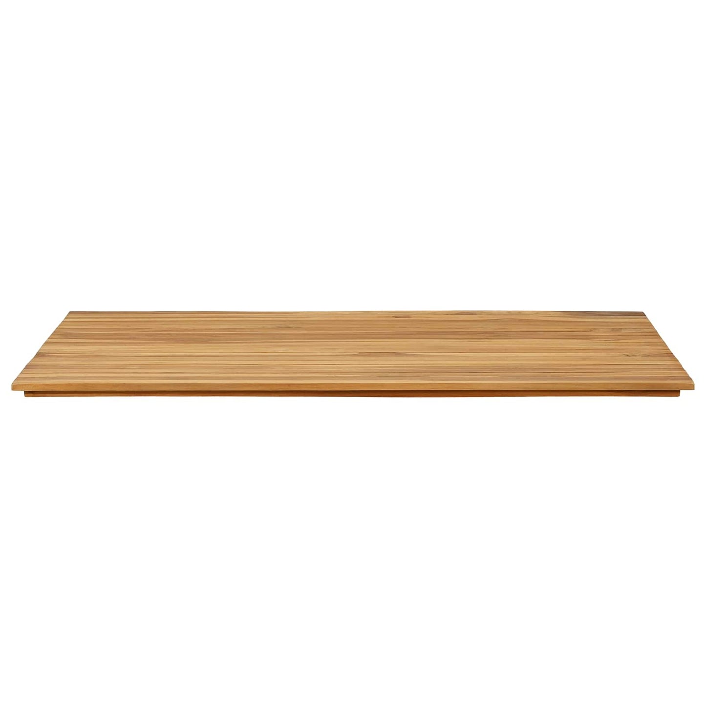 vidaXL Table Top 120 x 70 x 3.5 cm Rectangular Solid Teak Wood Natural