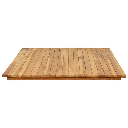 vidaXL Table Top 120 x 70 x 3.5 cm Rectangular Solid Teak Wood Natural
