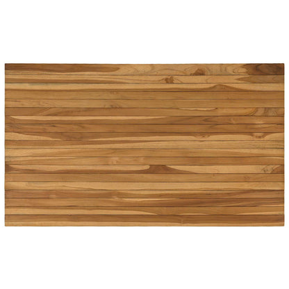 vidaXL Table Top 120 x 70 x 3.5 cm Rectangular Solid Teak Wood Natural
