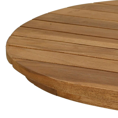 vidaXL Table Top 80 x 40 x 3.5 cm Oval Solid Teak Wood Natural