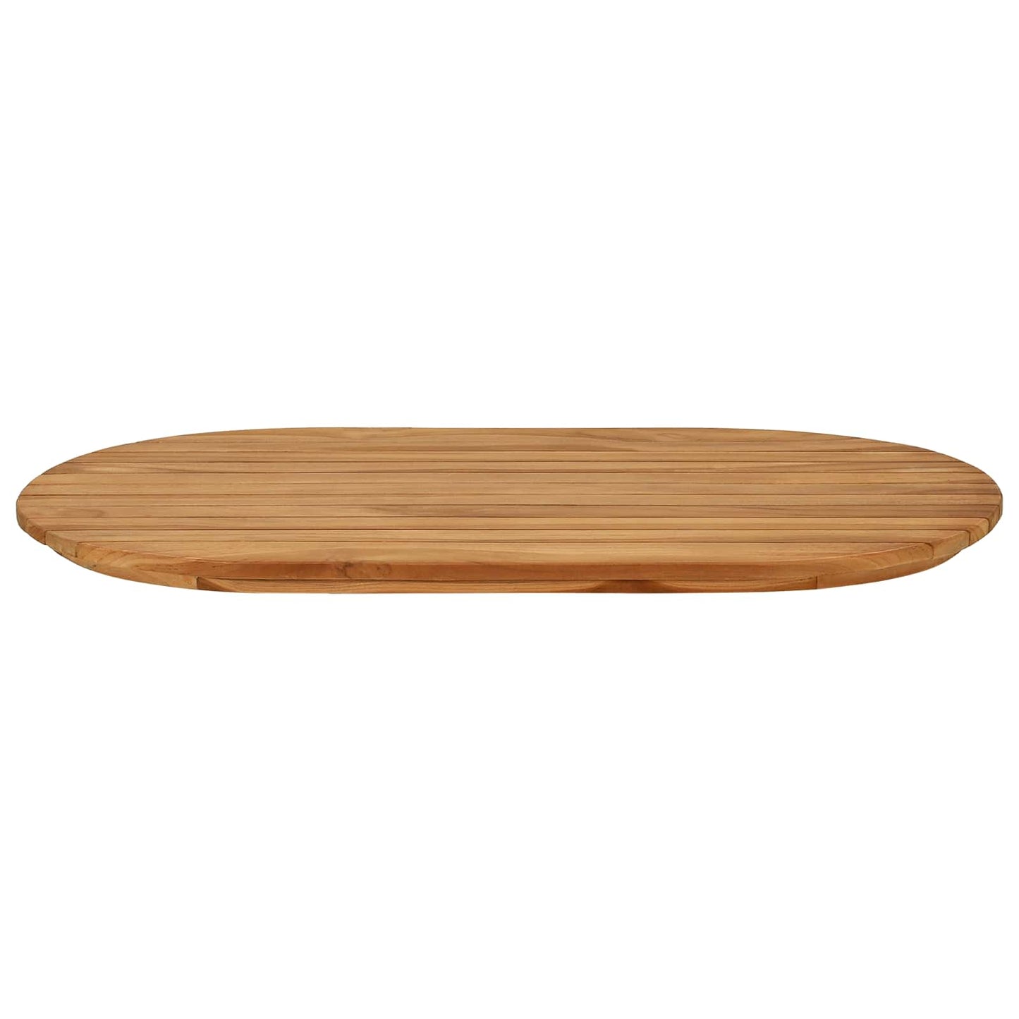 vidaXL Table Top 80 x 40 x 3.5 cm Oval Solid Teak Wood Natural
