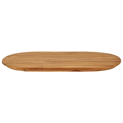 vidaXL Table Top 80 x 40 x 3.5 cm Oval Solid Teak Wood Natural
