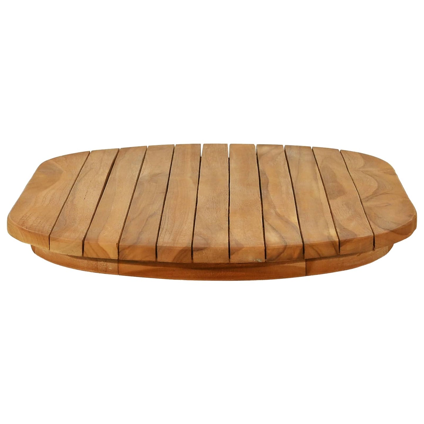 vidaXL Table Top 80 x 40 x 3.5 cm Oval Solid Teak Wood Natural