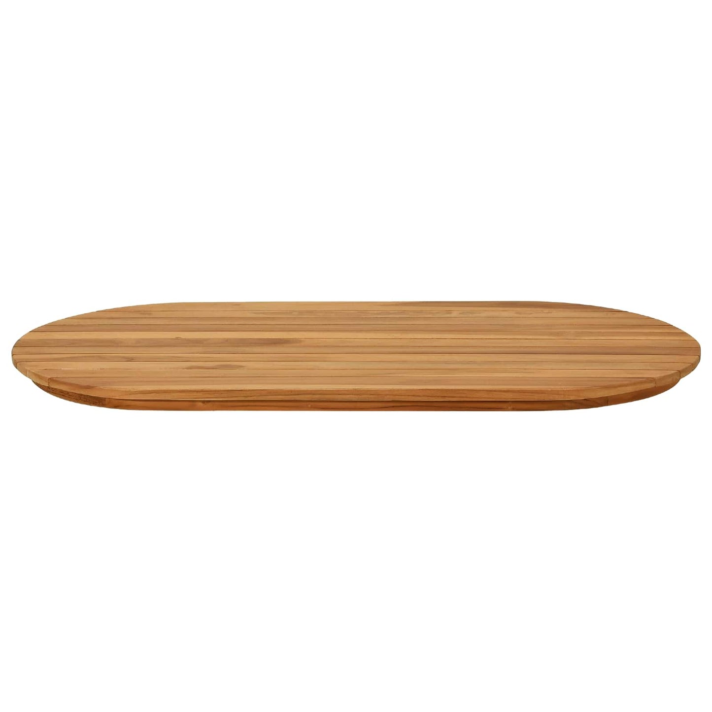 vidaXL Table Top 90 x 45 x 3.5 cm Oval Solid Teak Wood Natural