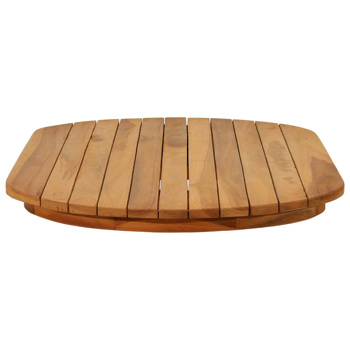 vidaXL Table Top 90 x 45 x 3.5 cm Oval Solid Teak Wood Natural