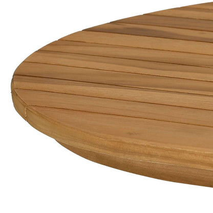 vidaXL Table Top 100 x 50 x 3.5 cm Oval Solid Teak Wood Natural