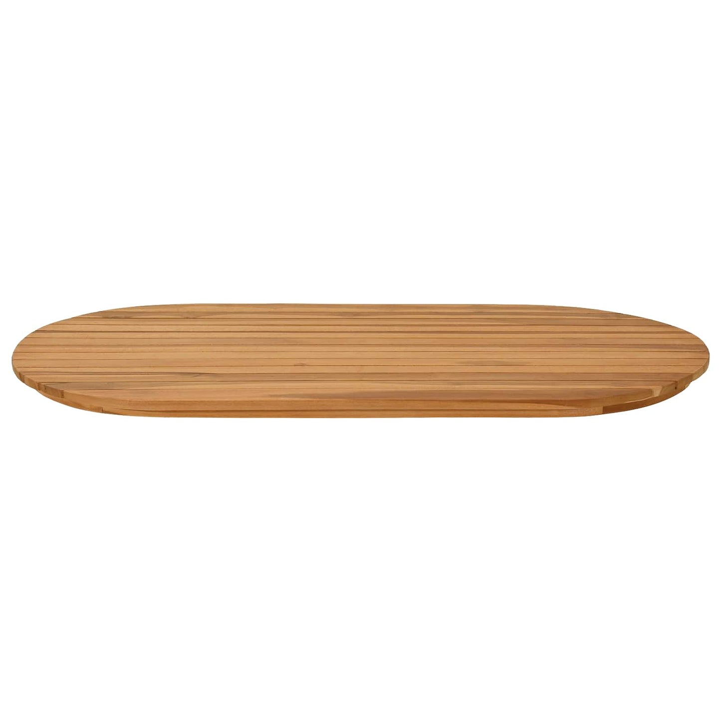 vidaXL Table Top 100 x 50 x 3.5 cm Oval Solid Teak Wood Natural