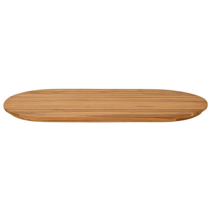 vidaXL Table Top 100 x 50 x 3.5 cm Oval Solid Teak Wood Natural