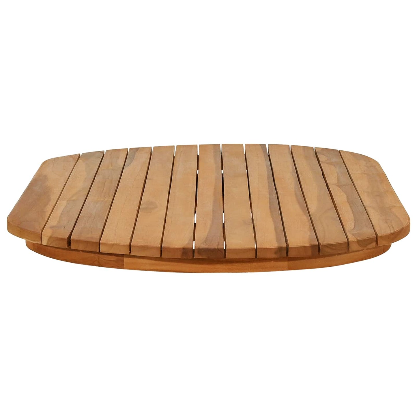 vidaXL Table Top 100 x 50 x 3.5 cm Oval Solid Teak Wood Natural