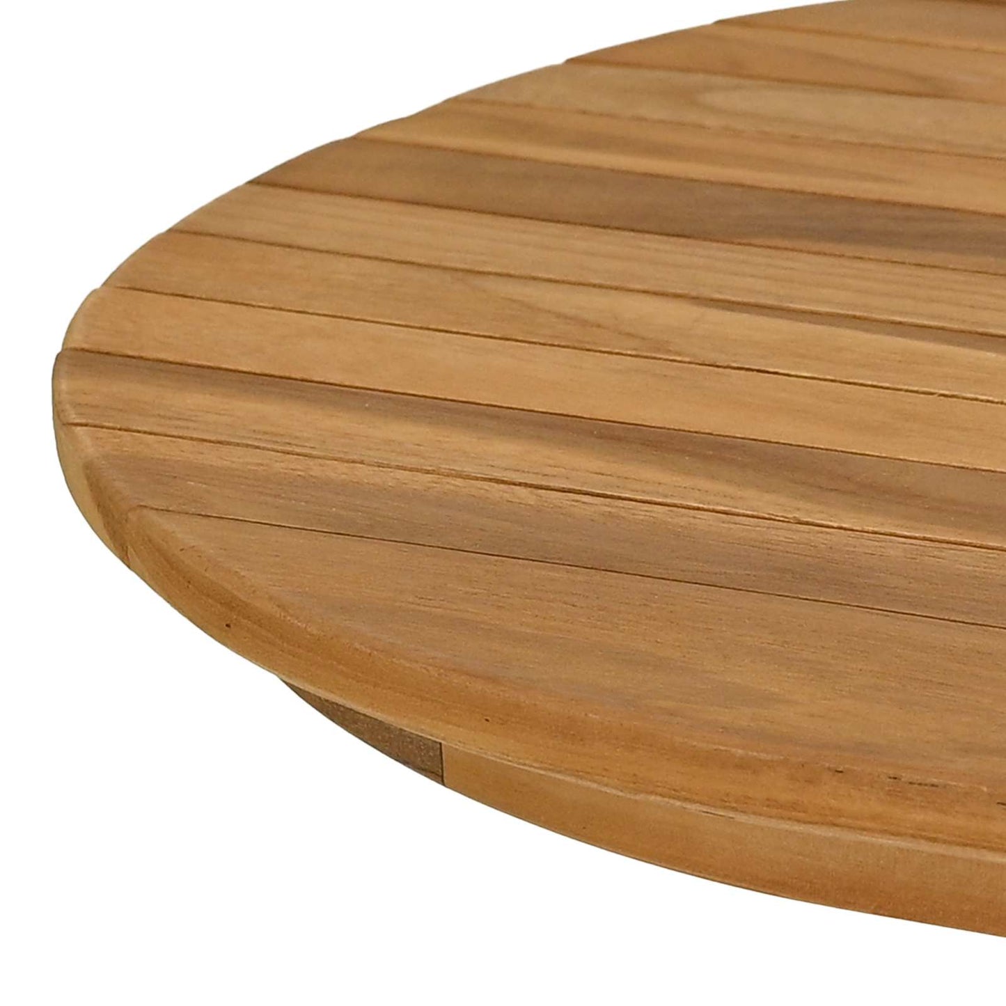 vidaXL Table Top 110 x 55 x 3.5 cm Oval Solid Teak Wood Natural