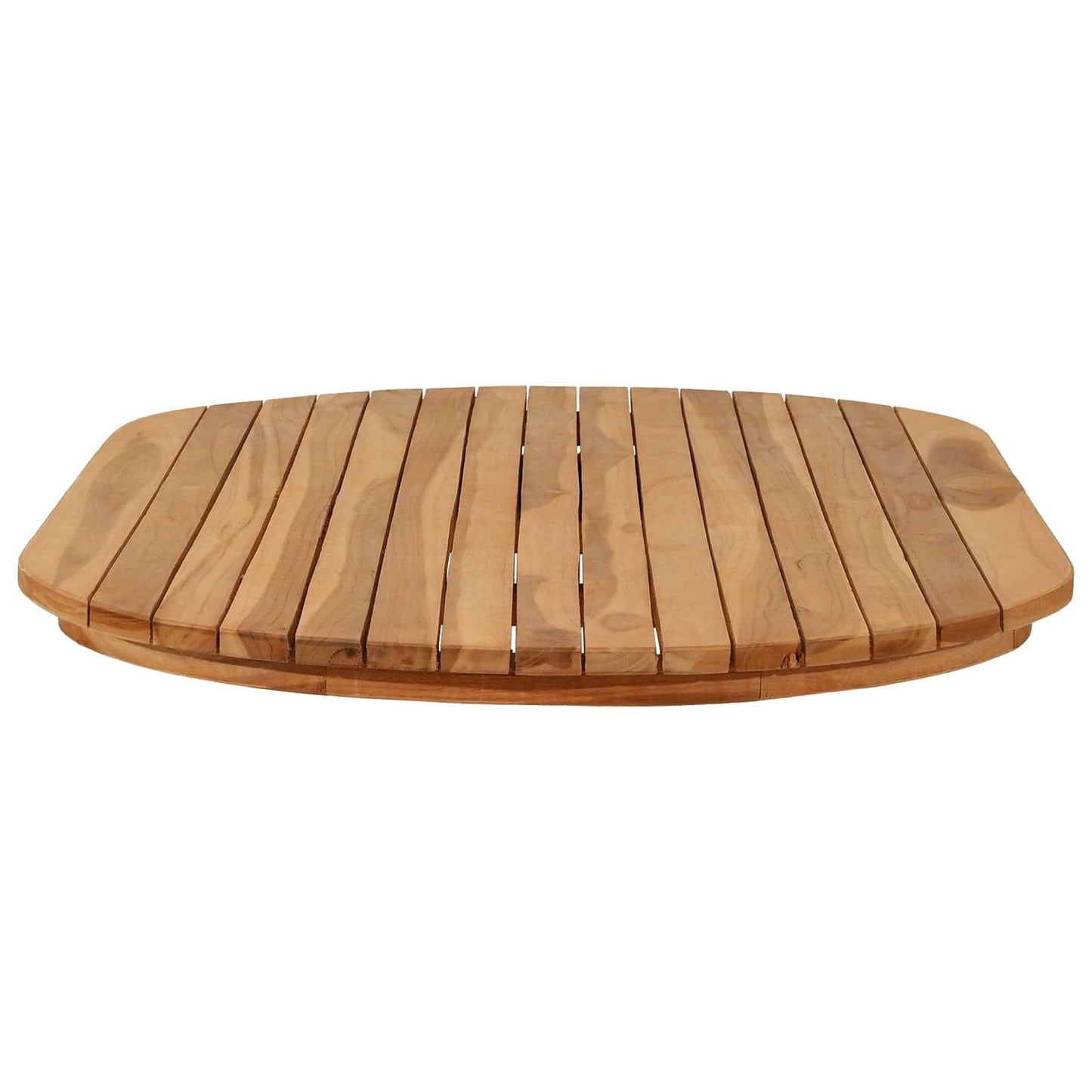 vidaXL Table Top 110 x 55 x 3.5 cm Oval Solid Teak Wood Natural