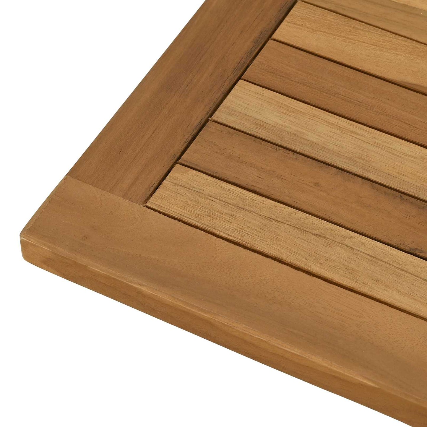 vidaXL Table Top Rectangular Solid Teak Wood Natural