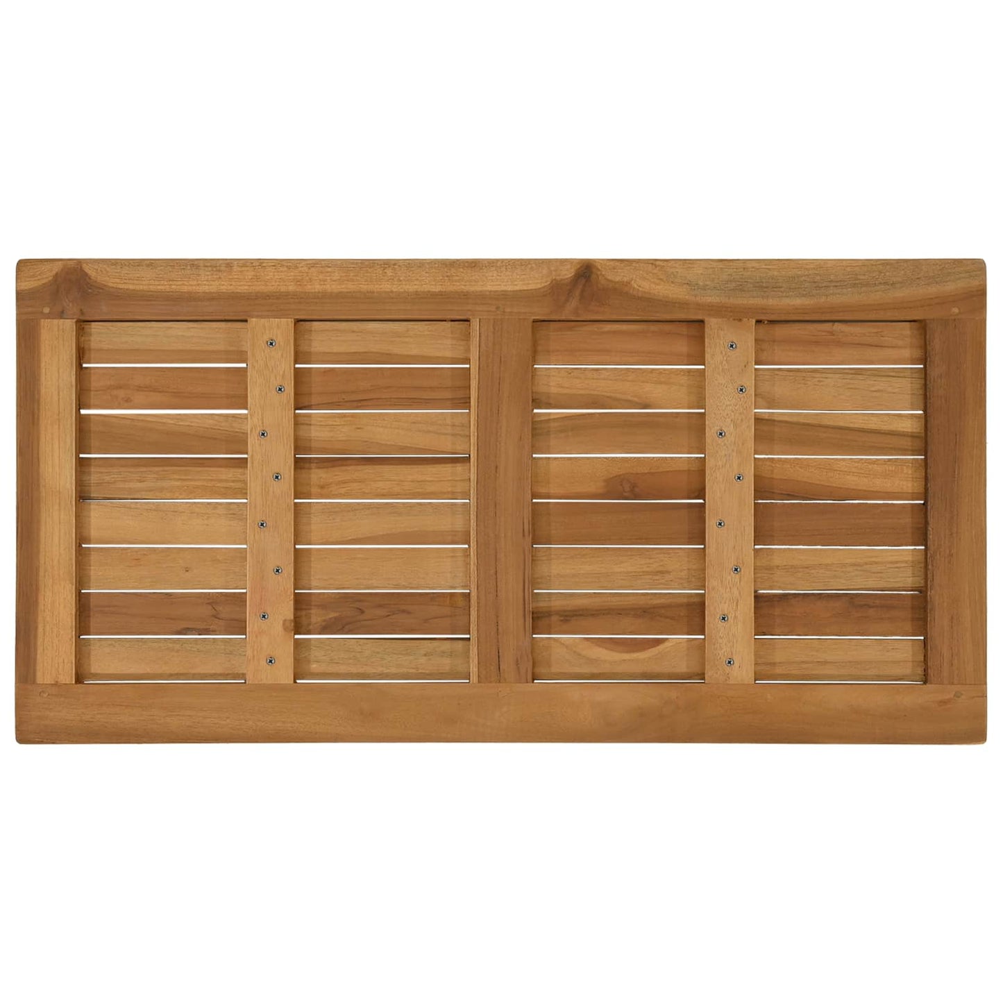 vidaXL Table Top Rectangular Solid Teak Wood Natural