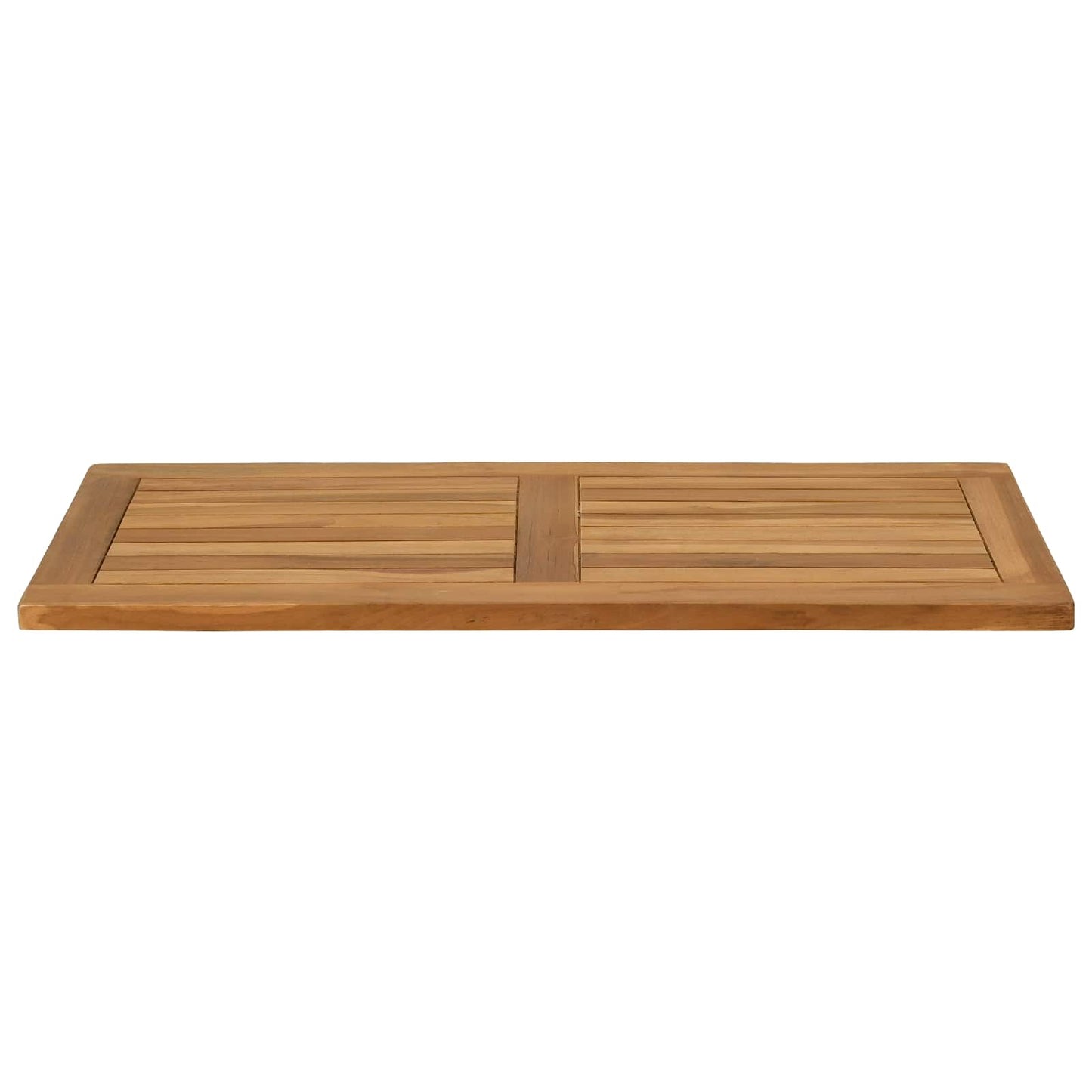 vidaXL Table Top Rectangular Solid Teak Wood Natural