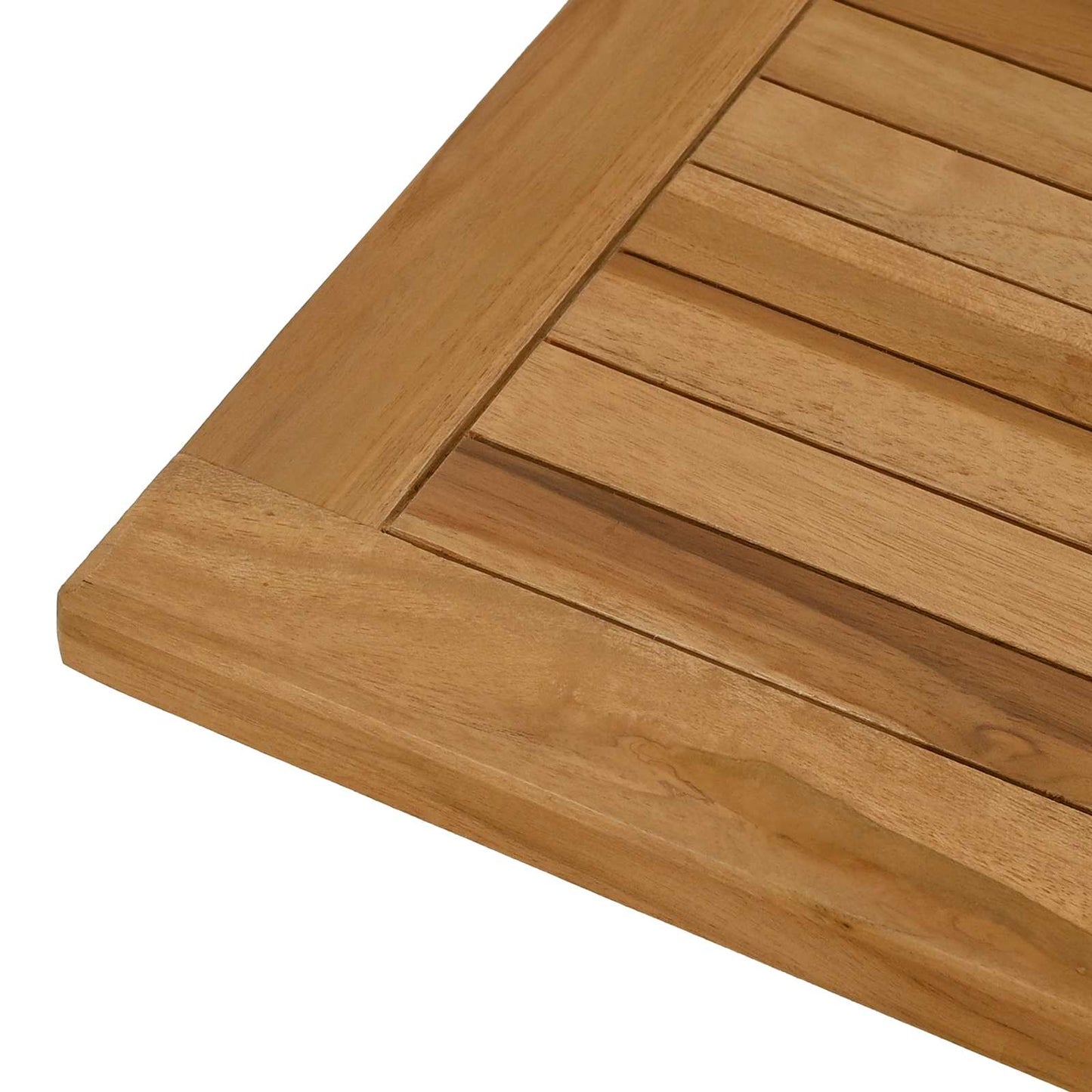 vidaXL Table Top Rectangular Solid Teak Wood Natural