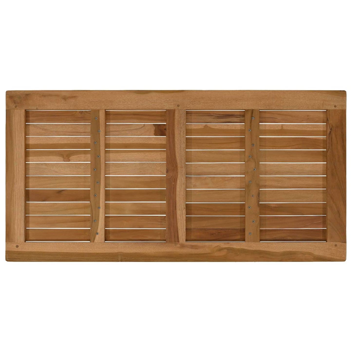 vidaXL Table Top Rectangular Solid Teak Wood Natural