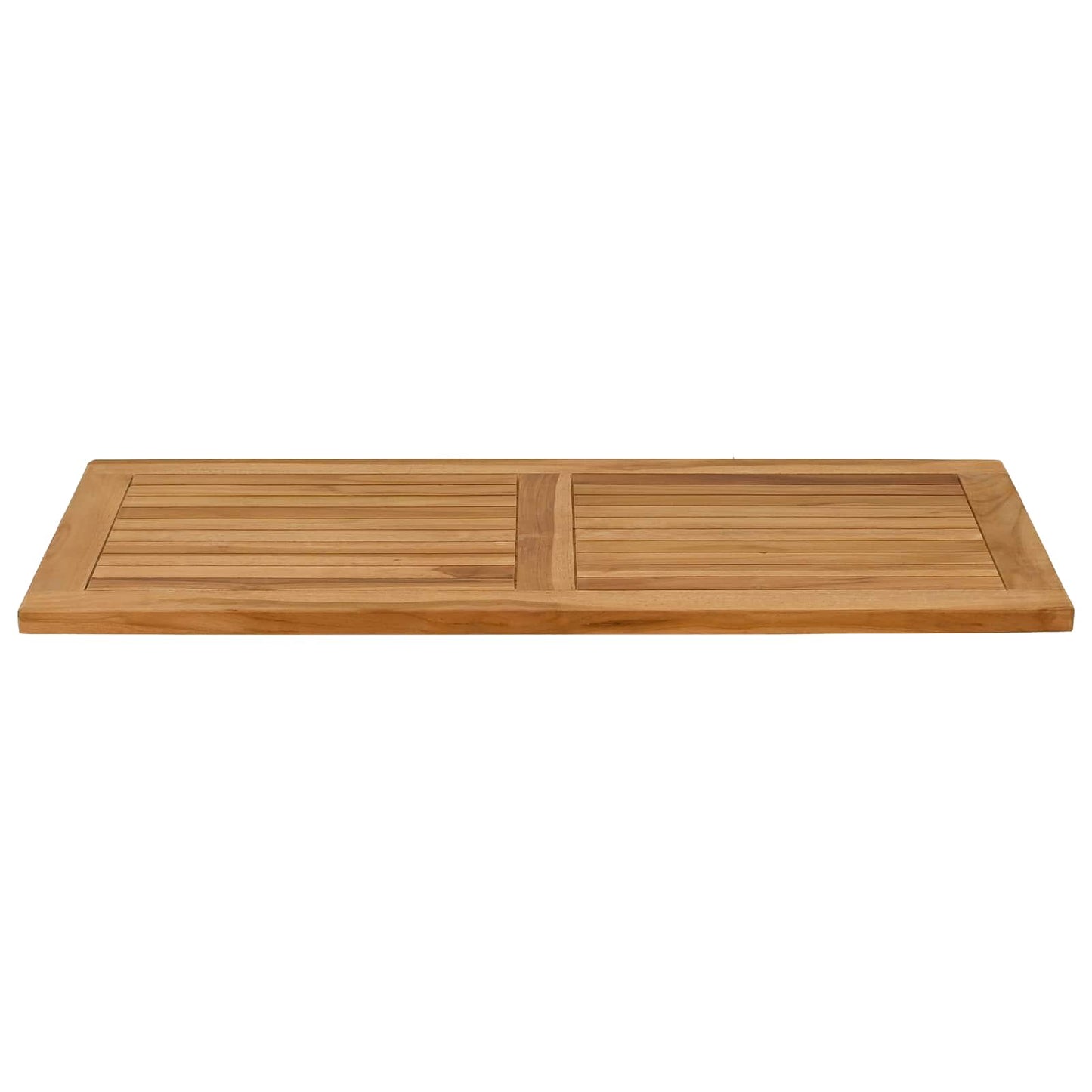 vidaXL Table Top Rectangular Solid Teak Wood Natural