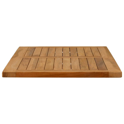 vidaXL Table Top Rectangular Solid Teak Wood Natural