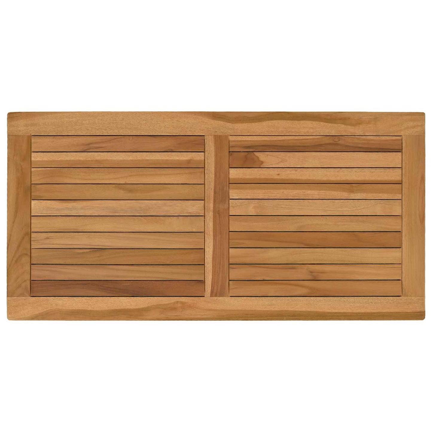 vidaXL Table Top Rectangular Solid Teak Wood Natural