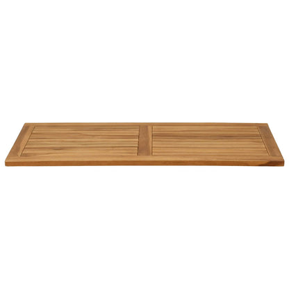 vidaXL Table Top Rectangular Solid Teak Wood Natural