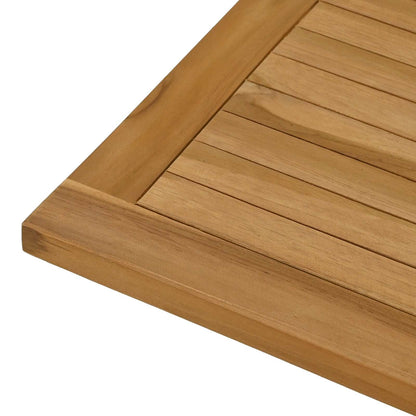 vidaXL Table Top Rectangular Solid Teak Wood Natural