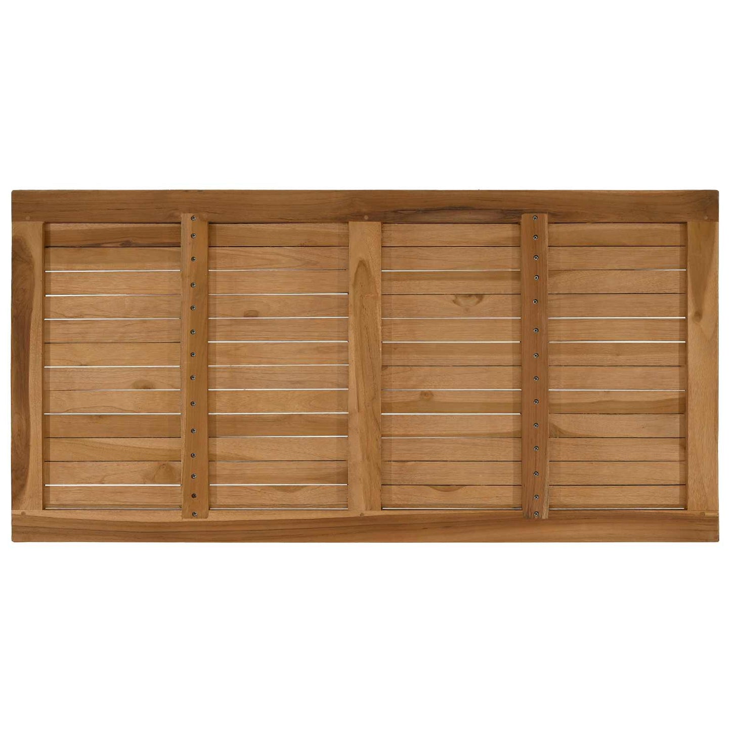 vidaXL Table Top Rectangular Solid Teak Wood Natural
