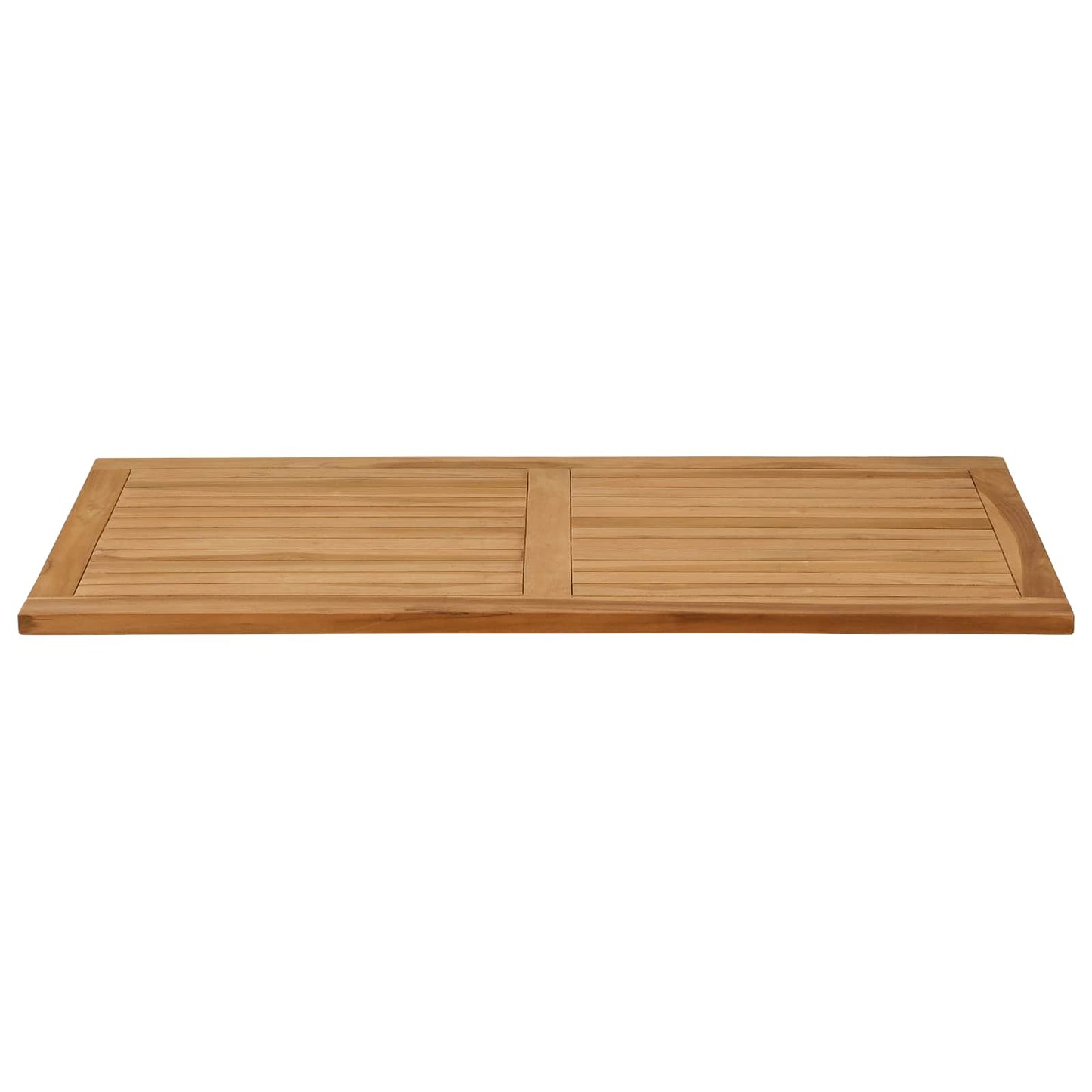 vidaXL Table Top Rectangular Solid Teak Wood Natural