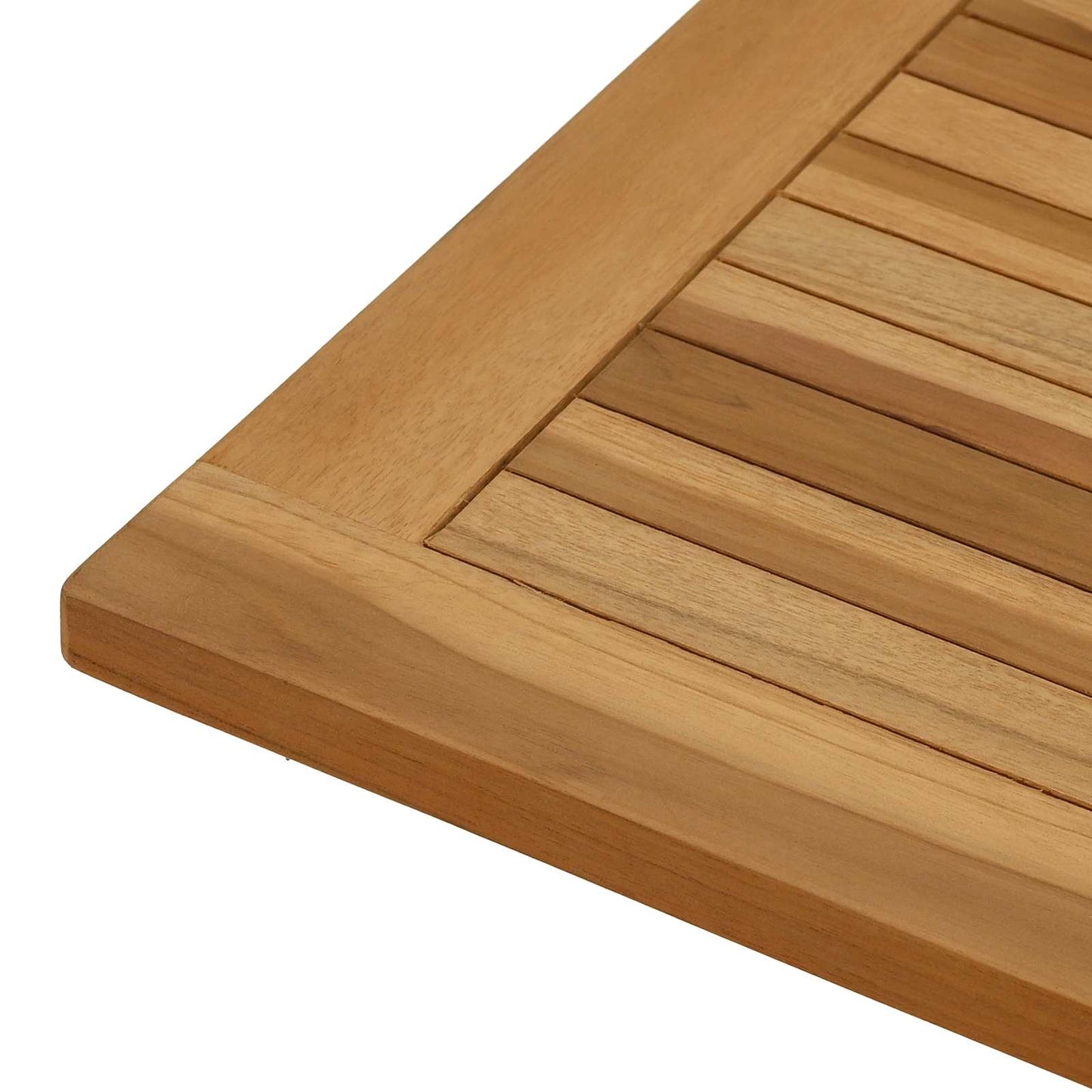 vidaXL Table Top Rectangular Solid Teak Wood Natural