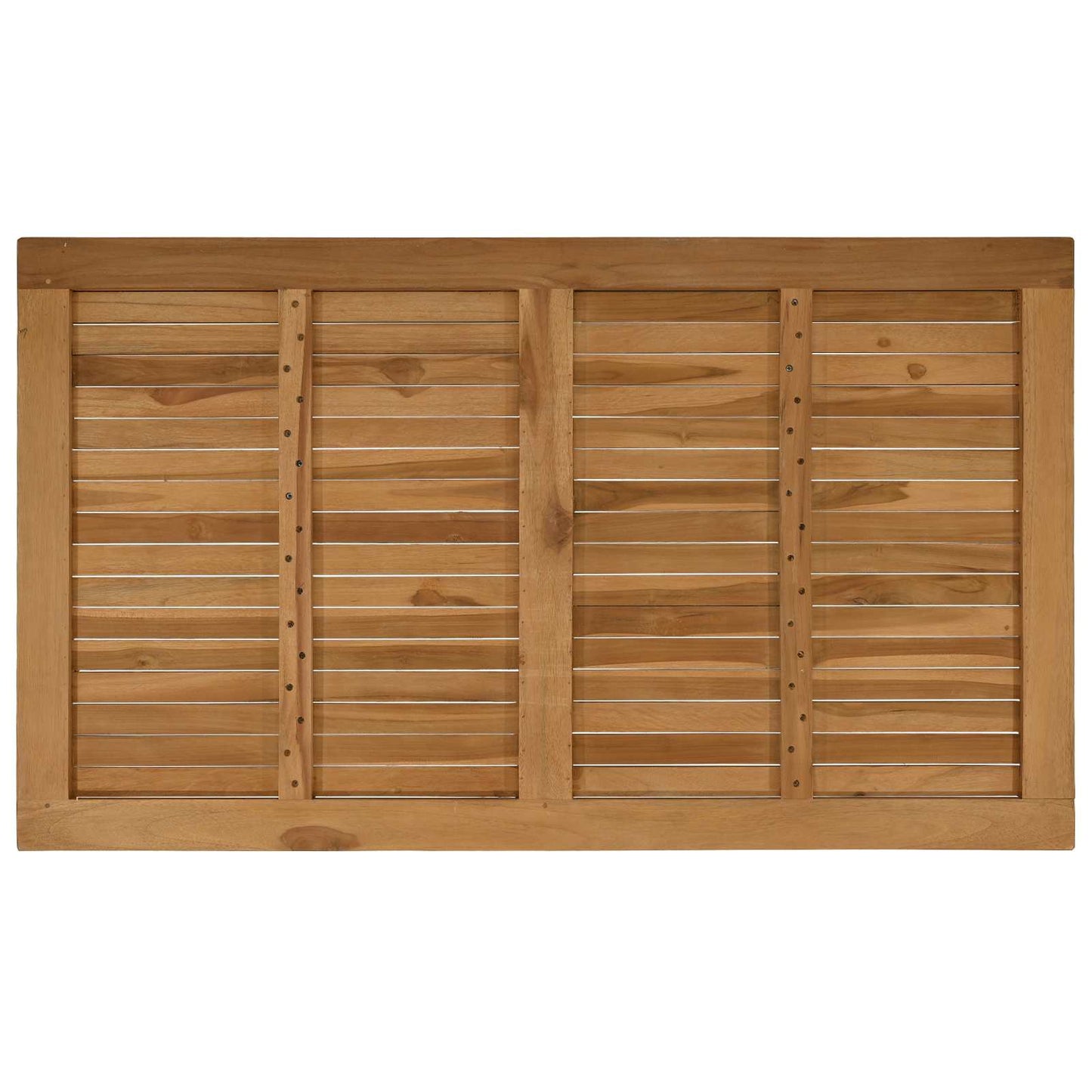 vidaXL Table Top Rectangular Solid Teak Wood Natural