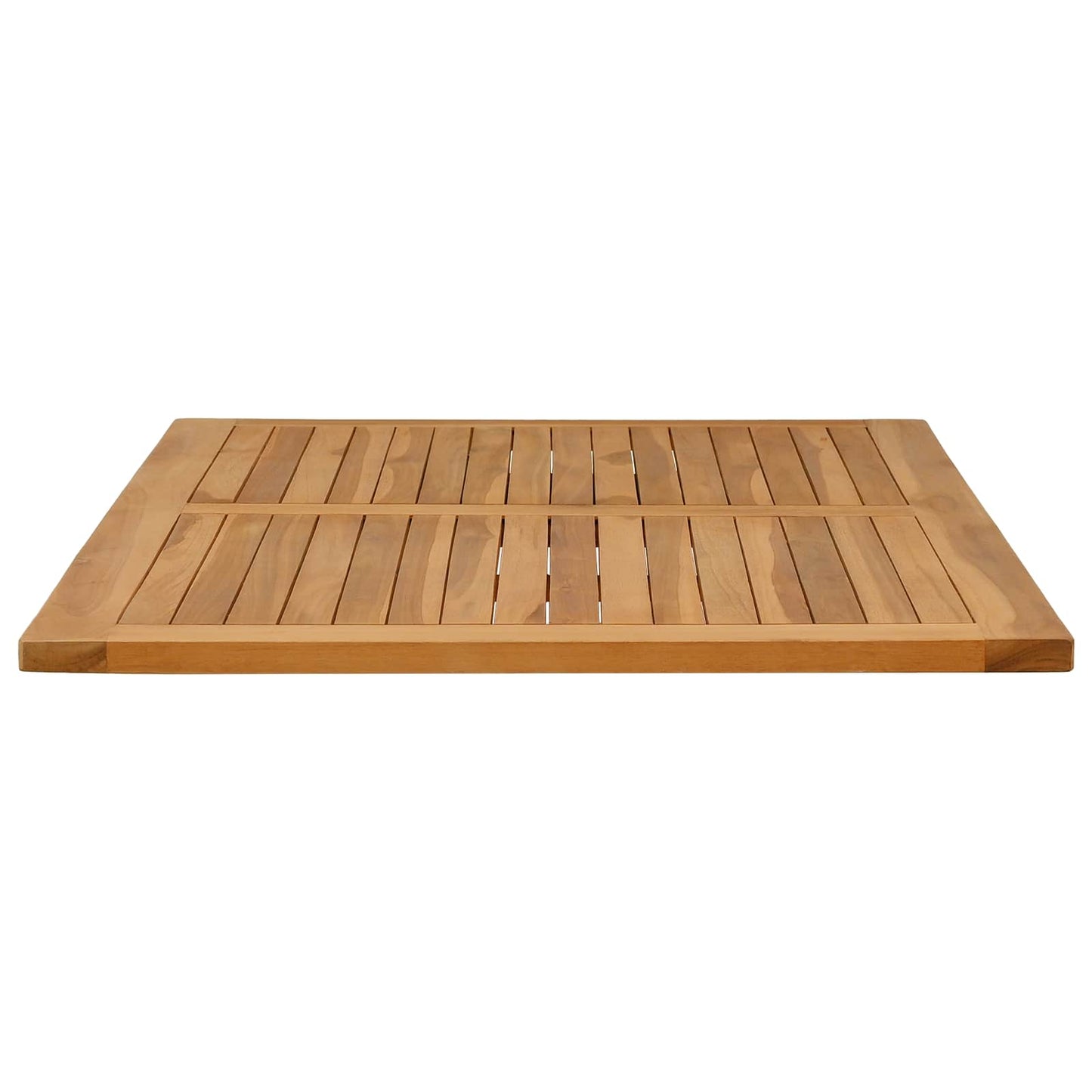 vidaXL Table Top Rectangular Solid Teak Wood Natural