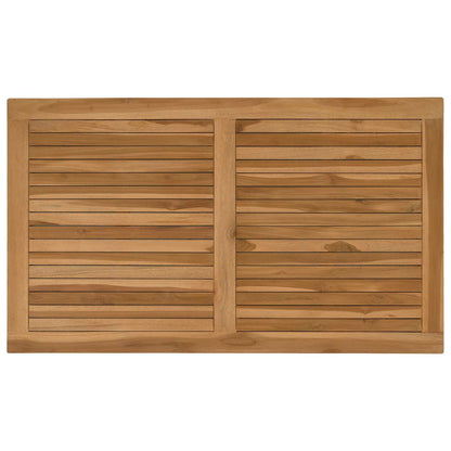 vidaXL Table Top Rectangular Solid Teak Wood Natural