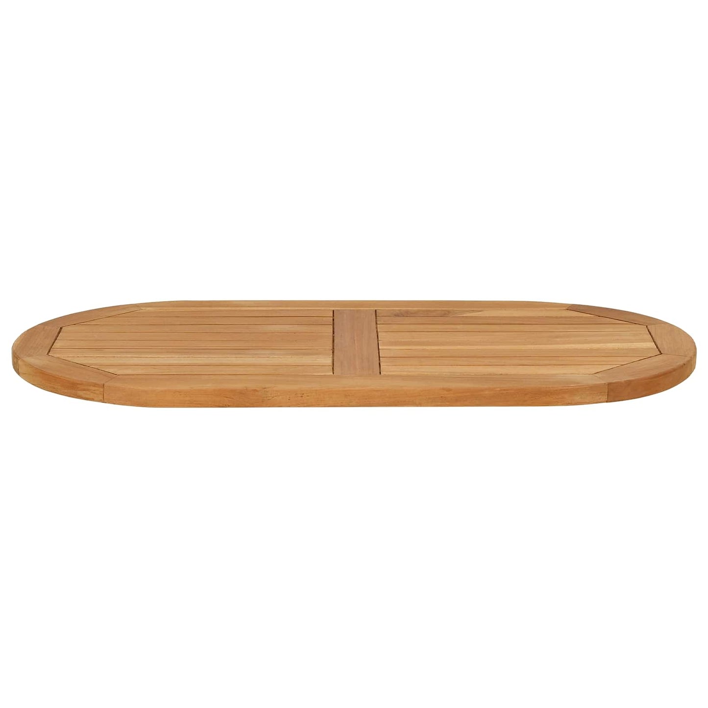 vidaXL Table Top 80 x 40 x 2.5 cm Oval Solid Teak Wood Natural