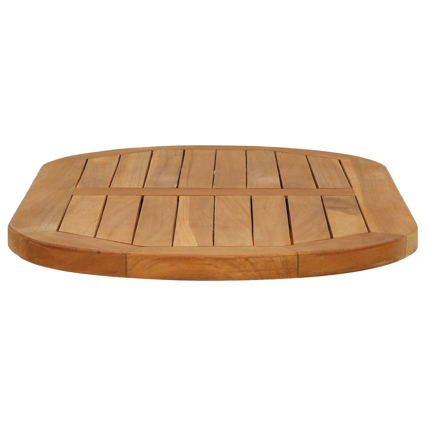 vidaXL Table Top 80 x 40 x 2.5 cm Oval Solid Teak Wood Natural