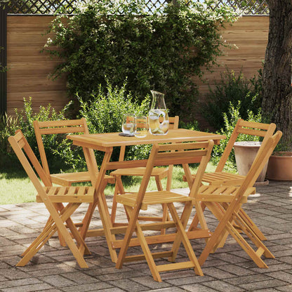 vidaXL Folding Garden Chairs Folding 6 pcs Natural 40 x 53 x 80 cm